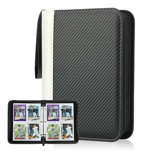 Deoyibu Sammelkarten Album für 440 Karten, Sammelalbum mit 4 Fächern 55 Seiten für Karten-Organizer, Karten Binder aus PU, für Sportkarten, MTG, TCG, Yugioh-Karten etc. Weiß Deoyibu Sammelkarten Album für 440 Karten, Sammelalbum mit 4 Fächern 55 Seiten für Karten-Organizer, Karten Binder aus PU, für Sportkarten, MTG, TCG, Yugioh-Karten etc. Weiß von Deoyibu