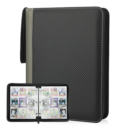 Deoyibu Sammelkarten Album für 900 Karten, Sammelalbum mit 9 Fächern 50 Seiten für Karten-Organizer, Karten Binder aus PU, für Sportkarten, MTG, TCG, Yugioh-Karten etc. Grau Deoyibu Sammelkarten Album für 900 Karten, Sammelalbum mit 9 Fächern 50 Seiten für Karten-Organizer, Karten Binder aus PU, für Sportkarten, MTG, TCG, Yugioh-Karten etc. Grau von Deoyibu