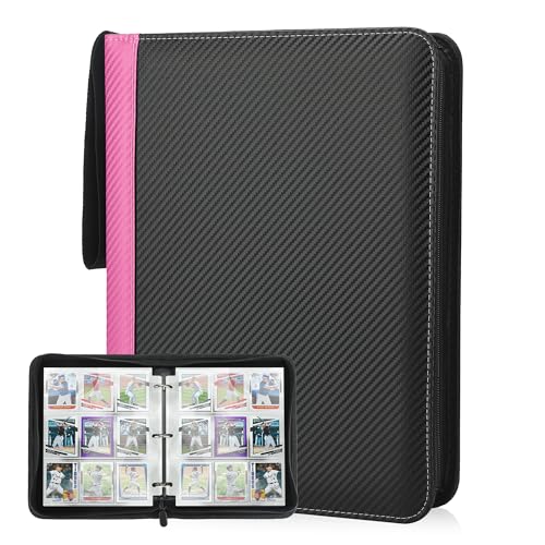 Deoyibu Sammelkarten Album für 900 Karten, Sammelalbum mit 9 Fächern 50 Seiten für Karten-Organizer, Karten Binder aus PU, für Sportkarten, MTG, TCG, Yugioh-Karten etc. Rosa Deoyibu Sammelkarten Album für 900 Karten, Sammelalbum mit 9 Fächern 50 Seiten für Karten-Organizer, Karten Binder aus PU, für Sportkarten, MTG, TCG, Yugioh-Karten etc. Rosa von Deoyibu