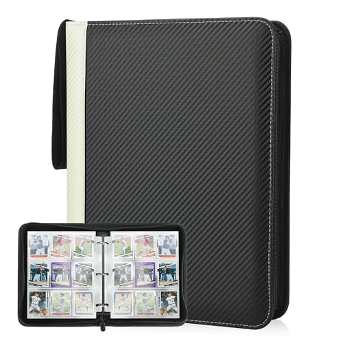 Deoyibu Sammelkarten Album für 900 Karten, Sammelalbum mit 9 Fächern 50 Seiten für Karten-Organizer, Karten Binder aus PU, für Sportkarten, MTG, TCG, Yugioh-Karten etc. Weiß Deoyibu Sammelkarten Album für 900 Karten, Sammelalbum mit 9 Fächern 50 Seiten für Karten-Organizer, Karten Binder aus PU, für Sportkarten, MTG, TCG, Yugioh-Karten etc. Weiß von Deoyibu