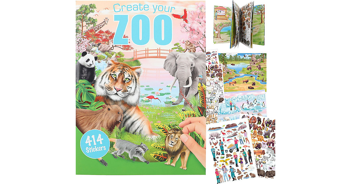 Buch - Create your ZOO, Malbuch mit Stickern Buch - Create your ZOO, Malbuch mit Stickern von Depesche