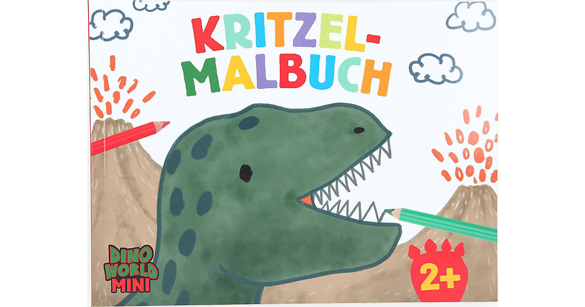 Buch - Dino World Kritzel Malbuch MINI DINO Buch - Dino World Kritzel Malbuch MINI DINO von Depesche