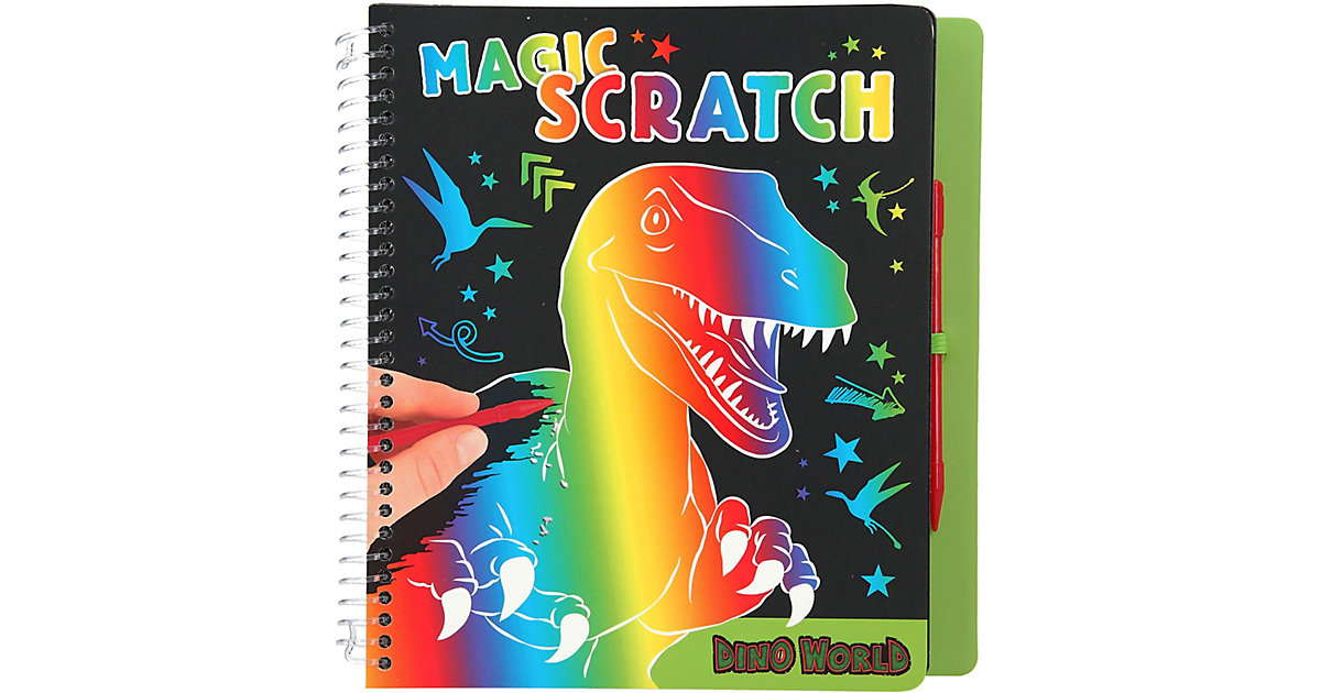 Buch - Dino World Magic Scratch Book Malbuch von Depesche