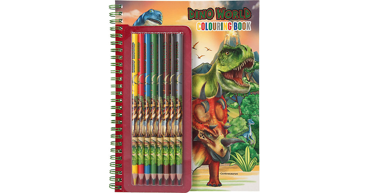 Buch - Dino World Malbuch, inkl. Buntstiften Buch - Dino World Malbuch, inkl. Buntstiften von Depesche
