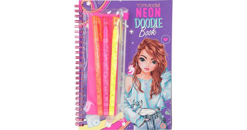 Buch - TOPModel Malbuch Neon Doodle von Depesche