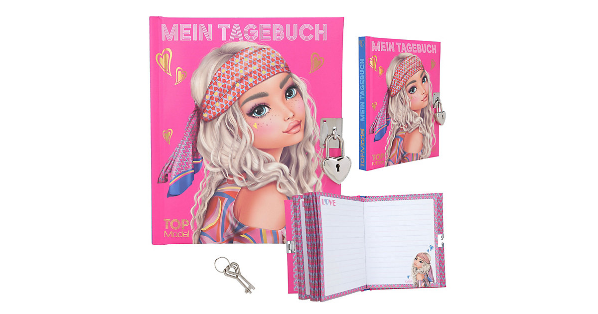 Buch - TOPModel Tagebuch mit Schloss SEVENTIES Buch - TOPModel Tagebuch mit Schloss SEVENTIES von Depesche