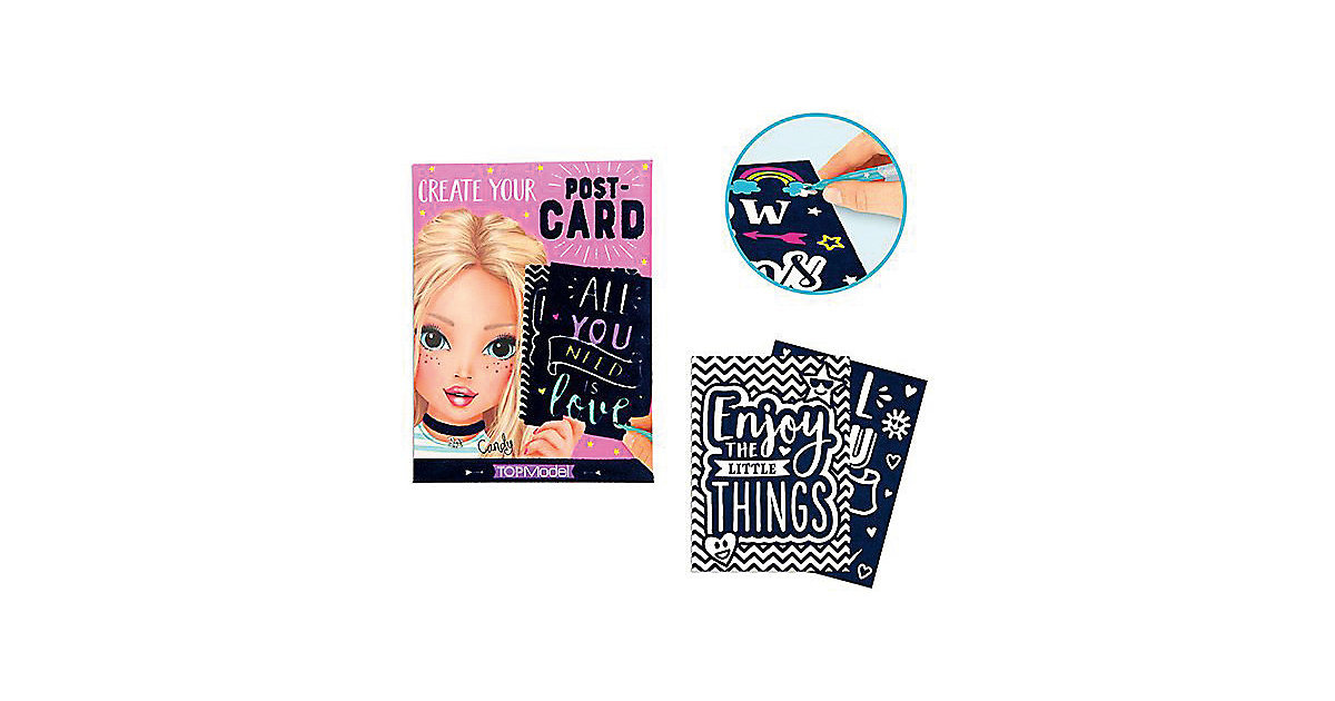 Buch - TOPModel VELVET Activity-Malbuch Create Your Postcard Buch - TOPModel VELVET Activity-Malbuch Create Your Postcard von Depesche