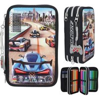 DEPESCHE 0013712 Action World 3 Fach Federtasche Gaming von Depesche