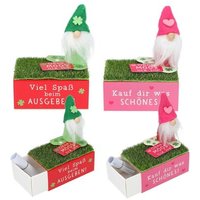 DEPESCHE 0014097 WUNSCHERFÜLLER Wichtel auf kleiner Schachtel, sortiert von Depesche