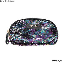 DEPESCHE 10397 Trend LOVE Kosmetiktasche Paillette Schwarz von Depesche