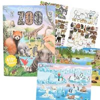 DEPESCHE 13607 Create your ZOO, Malbuch mit Stickern von Depesche