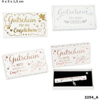 DEPESCHE 2254 Gutschein mit Mini-Schutzengel in kleiner Schachtel von Depesche