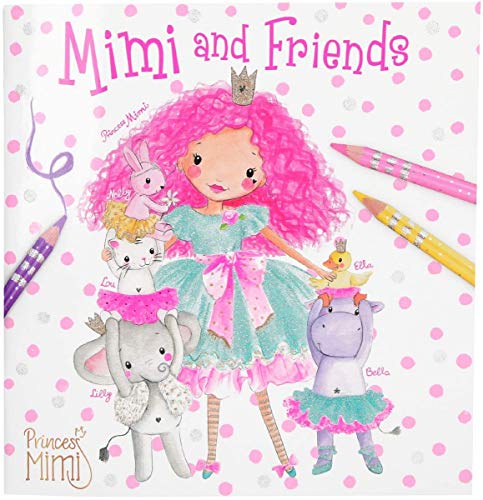 Depesche 10623 Princess Mimi - Malbuch "Princess Mimi and Friends", Ausmalbuch mit 24 Seiten, ca. 20 x 19 x 0,5 cm von Depesche