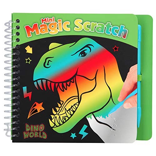 Depesche 10711 Malbuch Magic Scratch Book, Dino World von Depesche