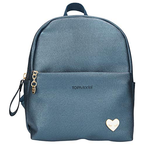 Depesche 10818 Rucksack aus Kunstleder TOPModel, blau, ca. 15 x 19,5 x 22,5 cm von Depesche