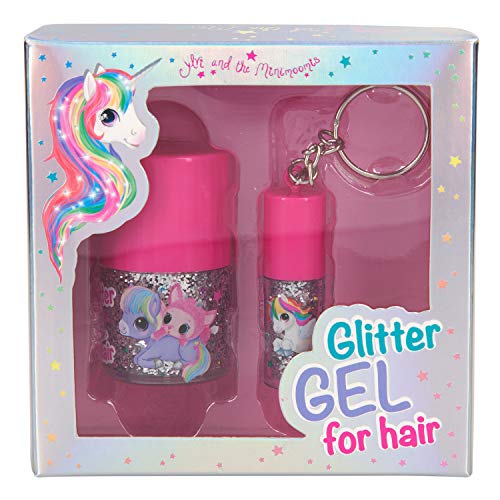 Depesche 10843 Haargel mit Glitzer, Ylvi und die Minimoomis, 2 Fläschchen im Geschenkset von Depesche