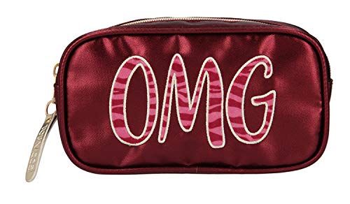 Depesche 10861-039 TOPModel - Kosmetiktasche, dunkelrot mit Statement Bestickung "OMG" verziert, ca. 19 x 10 x 5,5 cm groß, zum Verstauen von Schmink- und Kosmetikartikeln Depesche 10861-039 TOPModel - Kosmetiktasche, dunkelrot mit Statement Bestickung "OMG" verziert, ca. 19 x 10 x 5,5 cm groß, zum Verstauen von Schmink- und Kosmetikartikeln von Depesche