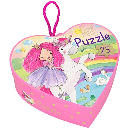 Depesche 10952 Princess Mimi - Puzzle in Herzschachtel, Legespiel mit 25 Puzzle-Teilen, für Kinder ab 4 Jahren von Depesche