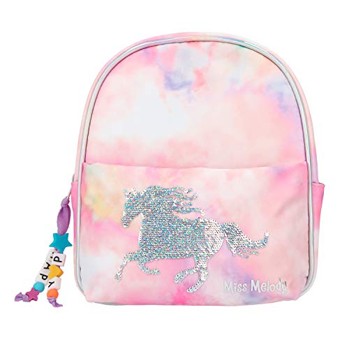 Depesche 11061 Miss Melody - Rucksack in rosa Batik-Optik, mit Pferd aus Streich-Pailletten, ca. 22,5 x 14 x 19,5 cm, ideal für Kindergarten, Schule und Freizeit Depesche 11061 Miss Melody - Rucksack in rosa Batik-Optik, mit Pferd aus Streich-Pailletten, ca. 22,5 x 14 x 19,5 cm, ideal für Kindergarten, Schule und Freizeit von Depesche