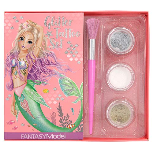 Depesche 11111 Glitzer Tattoo Set, FANTASYModel Mermaid, rosa, ca. 15,5 x 14 x 2 cm Depesche 11111 Glitzer Tattoo Set, FANTASYModel Mermaid, rosa, ca. 15,5 x 14 x 2 cm von Top Model