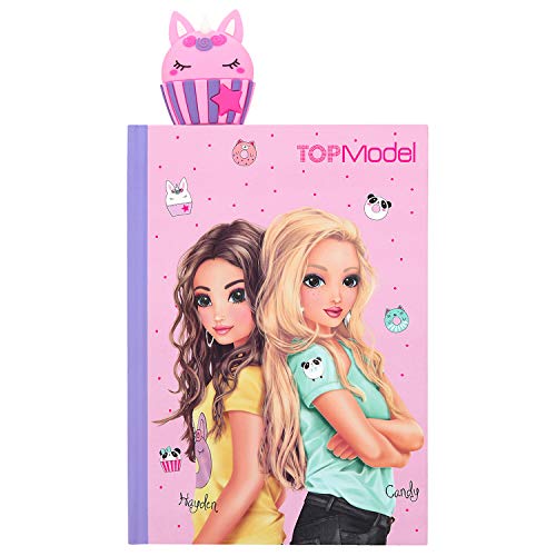 Depesche 11138 TOPModel - Tagebuch mit Lesezeichen im Candy Cake Design, inkl. Sticker zum Verzieren, Seiten liniert, ca. 25 x 14 x 1,5 cm von Depesche