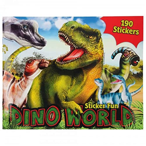 Depesche 11160 Dino World - Sticker-Album "Stickerfun", Sticker-Heft mit coolen Dinosaurier Motiven und 190 Aufklebern, ca. 30 x 24 x 0,5 cm Depesche 11160 Dino World - Sticker-Album "Stickerfun", Sticker-Heft mit coolen Dinosaurier Motiven und 190 Aufklebern, ca. 30 x 24 x 0,5 cm von Depesche
