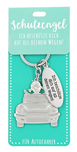 Depesche 11343-002 Schutz-Engel Schlüssel-Anhänger für Männer und Frauen aus Metall, Glücksbringer für Auto-Fahrer, ideal als kleines Geschenk für die Liebsten unterwegs von Depesche