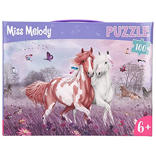 Depesche 11571 Miss Melody - Puzzle, 100 Teile, ca. 58 x 40 cm groß, wunderschönes Pferde-Motiv zum Puzzeln, im praktischen Tragekoffer, für Mädchen ab 6 Jahren Depesche 11571 Miss Melody - Puzzle, 100 Teile, ca. 58 x 40 cm groß, wunderschönes Pferde-Motiv zum Puzzeln, im praktischen Tragekoffer, für Mädchen ab 6 Jahren von Depesche