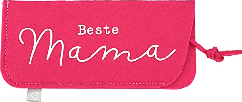 Depesche 11838-013 - Brillenetui aus Filz, in Pink und mit der Aufschrift ,,Beste Mama´´ von Depesche