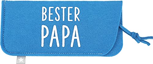 Depesche 11838-014 - Brillenetui aus Filz, in Blau und mit der Aufschrift ,,Bester Papa´´ Depesche 11838-014 - Brillenetui aus Filz, in Blau und mit der Aufschrift ,,Bester Papa´´ von Depesche