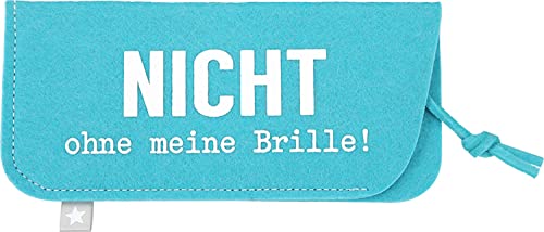 Depesche 11838-028 - Brillenetui aus Filz, in Hellblau und mit der Aufschrift ,,Nicht ohne meine Brille!´´ Depesche 11838-028 - Brillenetui aus Filz, in Hellblau und mit der Aufschrift ,,Nicht ohne meine Brille!´´ von Depesche