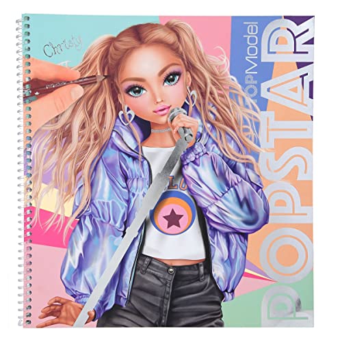 Depesche 11878 TOPModel Popstars - Malbuch mit 60 Seiten zum Designen trendiger Outfits für Pop-Sänger, Spiral-Buch mit vorgedruckten Models, 2 Stickerbogen, 2 Schablonen und 8 Stoffmustern Depesche 11878 TOPModel Popstars - Malbuch mit 60 Seiten zum Designen trendiger Outfits für Pop-Sänger, Spiral-Buch mit vorgedruckten Models, 2 Stickerbogen, 2 Schablonen und 8 Stoffmustern von Depesche
