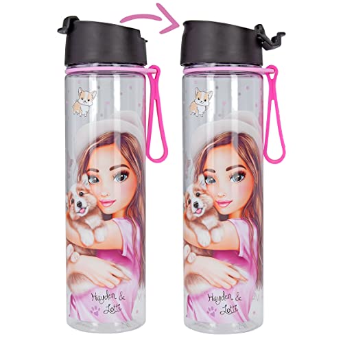 Depesche 12035 TOPModel Corgi - Trinkflasche für Kinder mit Model- und Hunde-Aufdruck, Flasche mit Klippverschluss und Henkel, Fassungsvermögen ca. 600 ml Depesche 12035 TOPModel Corgi - Trinkflasche für Kinder mit Model- und Hunde-Aufdruck, Flasche mit Klippverschluss und Henkel, Fassungsvermögen ca. 600 ml von Depesche