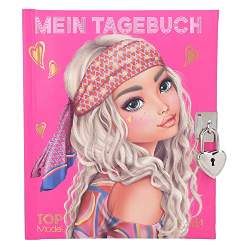 Depesche 12053 TOPModel Seventies - Tagebuch mit Model-Motiv in Pink und Blau, Herz-Muster, einem Schloss und 192 verzierten Papierseiten Depesche 12053 TOPModel Seventies - Tagebuch mit Model-Motiv in Pink und Blau, Herz-Muster, einem Schloss und 192 verzierten Papierseiten von Depesche