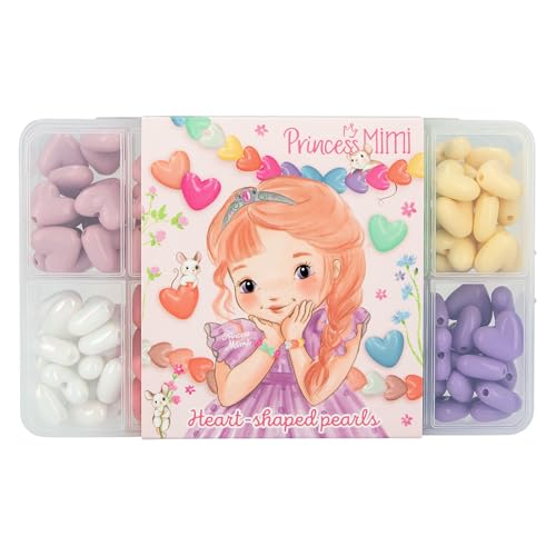Depesche 12127 Princess Mimi - DIY Herzperlen Set, in 9 verschiedenen Farben, inkl. 2 Bändern, zum kreativen Gestalten von Armbändern und Ketten Depesche 12127 Princess Mimi - DIY Herzperlen Set, in 9 verschiedenen Farben, inkl. 2 Bändern, zum kreativen Gestalten von Armbändern und Ketten von Depesche