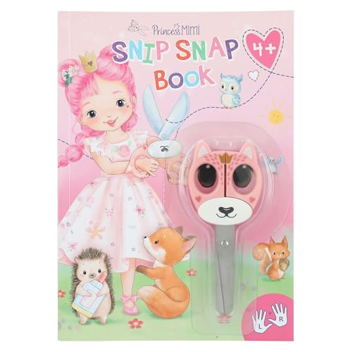 Depesche 12131 Princess Mimi - Snip Snap Book, Bastelbuch mit Waldtier-Motiven, Heft mit Schneideübungen, inkl. Kinderschere, ab 4 Jahren von Depesche