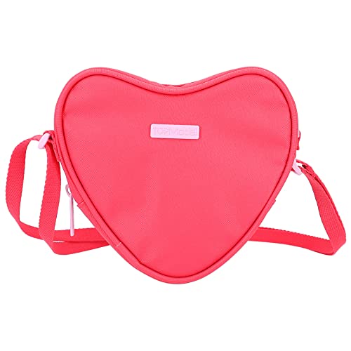Depesche 12257 TOPModel One Love-Tasche in Herzform für Kinder, rotes Täschchen mit verstellbarem Tragegurt und Frontfach, Mehrfarbig von Depesche