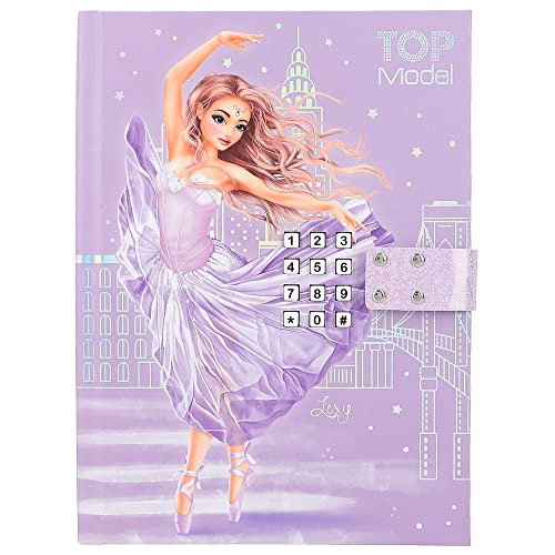 Depesche 12428 TOPModel Ballet - Tagebuch mit Zahlen-Code und Sound, lila Buch mit Model-Motiv und 80 linierten, bunt illustrierten Seiten Depesche 12428 TOPModel Ballet - Tagebuch mit Zahlen-Code und Sound, lila Buch mit Model-Motiv und 80 linierten, bunt illustrierten Seiten von Depesche