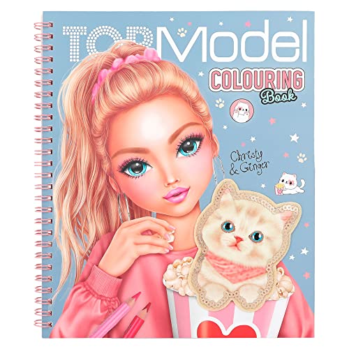 Depesche 12434 TOPModel Cutie Star - Malbuch Set mit 40 Seiten zum Designen von Fashion-Outfits und ein Stickerbogen von Depesche