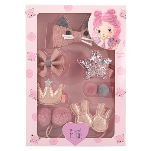 Depesche 12478 Princess Mimi - Haarspangen Set, 7 Haar-Accessoires für Mädchen in einer Geschenkpackung von Depesche
