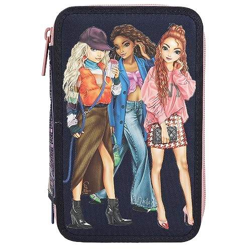 Depesche 12560 TOPModel City Girls - Gefüllte 3-Fach Federtasche bedruckt mit einem Skyline Motiv, Federmäppchen mit Buntstiften, Lineal, Schere uvm. Depesche 12560 TOPModel City Girls - Gefüllte 3-Fach Federtasche bedruckt mit einem Skyline Motiv, Federmäppchen mit Buntstiften, Lineal, Schere uvm. von Depesche
