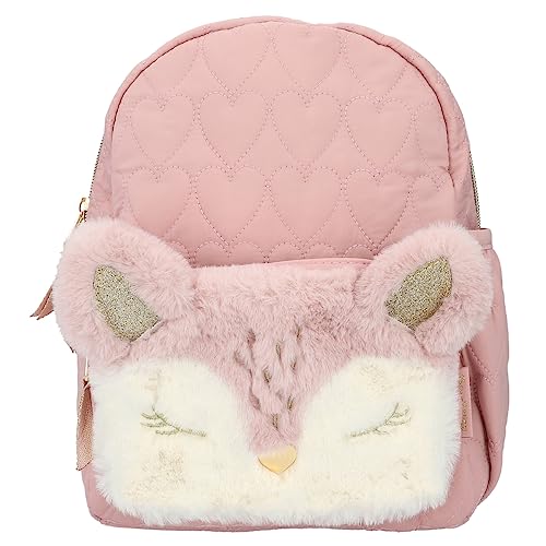 Depesche 12573 Princess Mimi Wild Forest - Rucksack mit Plüsch, Reh-Gesicht und Ohren, Täschchen mit Reißverschluss von Depesche