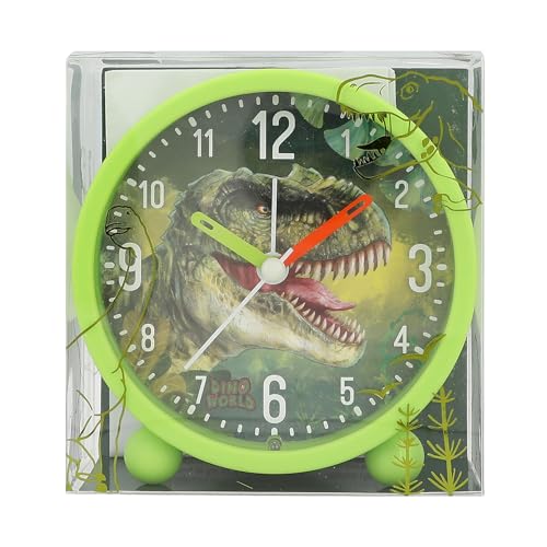 Depesche 12691 Dino World - Wecker für Kinder in Grün mit Dino-Motiv, lautlose Uhr mit Licht-Funktion, inklusive Batterie Depesche 12691 Dino World - Wecker für Kinder in Grün mit Dino-Motiv, lautlose Uhr mit Licht-Funktion, inklusive Batterie von Depesche