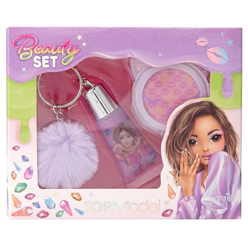 Depesche 12729 TOPModel - Beauty-Set Beauty and Me, in Lila mit schimmerndem Lidschatten im Döschen und lila Lipgloss mit Plüsch-Anhänger Depesche 12729 TOPModel - Beauty-Set Beauty and Me, in Lila mit schimmerndem Lidschatten im Döschen und lila Lipgloss mit Plüsch-Anhänger von Depesche