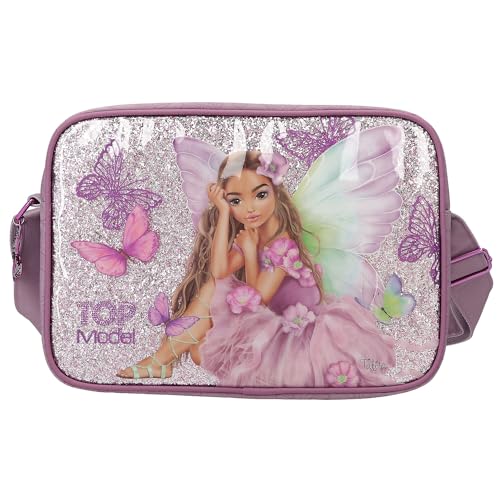 Depesche 12777 TOPModel Fairy Love - Umhängetasche in Mauve mit Model-Motiv und Schmetterlingen, Tasche mit verstellbarem Schultergurt Depesche 12777 TOPModel Fairy Love - Umhängetasche in Mauve mit Model-Motiv und Schmetterlingen, Tasche mit verstellbarem Schultergurt von Depesche