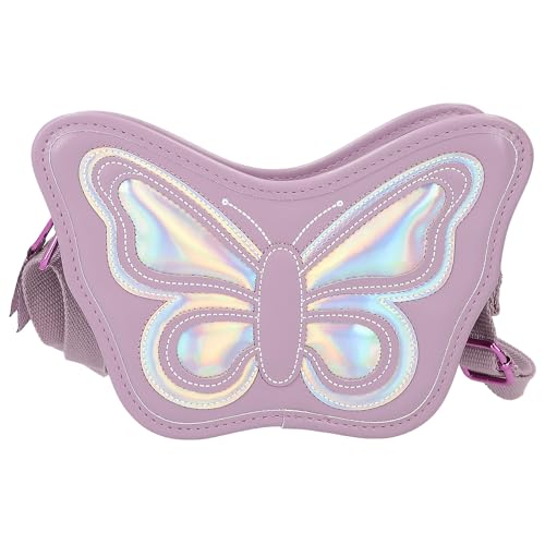 Depesche 12784 TOPModel Fairy Love - Handtasche in Mauve, mit Schmetterlings-Motiv, Holo-Effekt und verstellbarem Schultergurt von Depesche