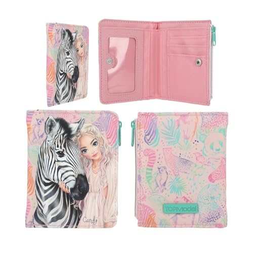 Depesche 12795 TOPModel Wild - Portemonnaie in Rosa, mit Model Motiv, Zebra, Geldbörse mit Fächern für Münzen, Scheine und Karten Depesche 12795 TOPModel Wild - Portemonnaie in Rosa, mit Model Motiv, Zebra, Geldbörse mit Fächern für Münzen, Scheine und Karten von Depesche