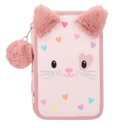 Depesche 12803 Princess Mimi Kitty Love - Gefüllte 2-Fach Federtasche mit Katzen-Gesicht, Rosa Federmappe mit Buntstiften, Lineal, Schere uvm. Depesche 12803 Princess Mimi Kitty Love - Gefüllte 2-Fach Federtasche mit Katzen-Gesicht, Rosa Federmappe mit Buntstiften, Lineal, Schere uvm. von Depesche