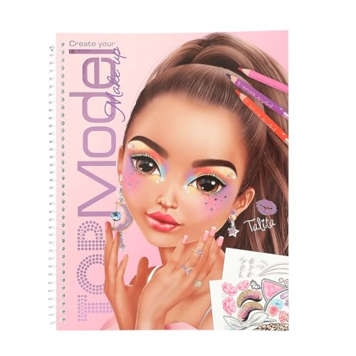 Depesche 13144 Create your TOPModel - Make-Up Malbuch, mit 20 Seiten zum Gestalten von Beauty- und Makeup Looks, inkl. Stickerbogen Depesche 13144 Create your TOPModel - Make-Up Malbuch, mit 20 Seiten zum Gestalten von Beauty- und Makeup Looks, inkl. Stickerbogen von Depesche