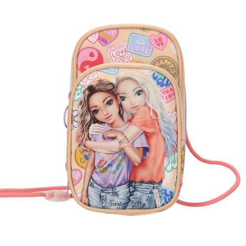 Depesche 13290 TOPModel Girl Power - Handytasche in Beige, mit Model Motiv und bunten Batches, Tragetasche für das Smartphone mit Umhängeschlaufe Depesche 13290 TOPModel Girl Power - Handytasche in Beige, mit Model Motiv und bunten Batches, Tragetasche für das Smartphone mit Umhängeschlaufe von Depesche